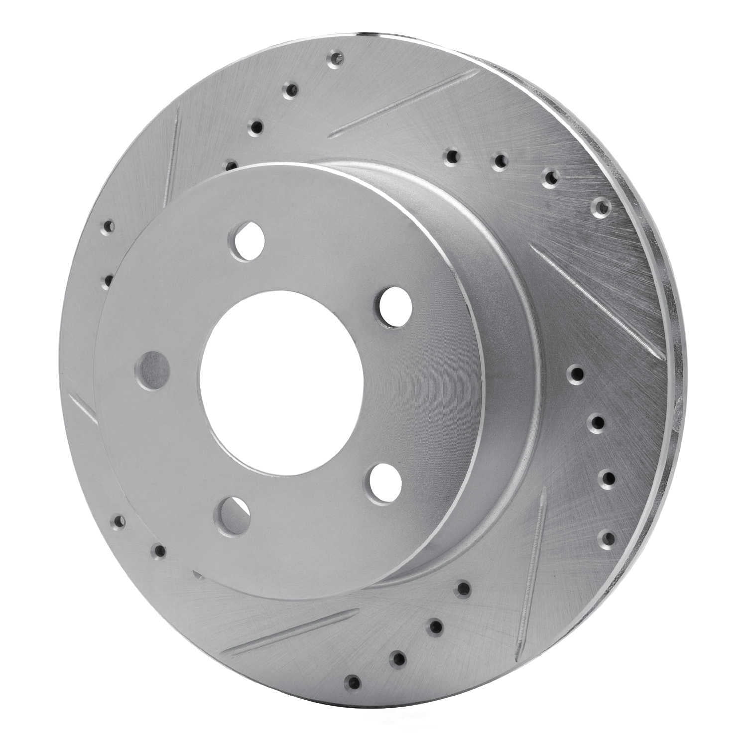 Dynamic Friction Company 631-56009L DFC Brake Rotor - Drilled And Slotted - Silver