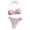 Pink, variant on Women's European Bikini Two Piece Striped Print Swimsuit Women's Beach Vacation Swimsuit Women's Bras Sets Crotchless Green Women Bras Sets Dress Women's Bras Sets See Through Black M