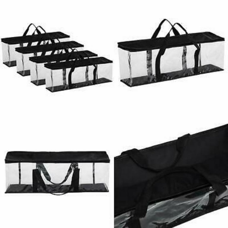  Fasmov 4 Pack Clear Clothes Storage Bag Organizer with
