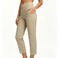 thumbnail image 5 of SwiftWear Golf Pants Women Stretch Cropped Straight Leg Work Trousers with Pockets Casual Outdoor Walking Pants, 5 of 6
