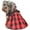 Black,Red, variant on Parisian Pet Dog Dress - Red Checkered Dog Christmas Outfit - Stylish Dog Wedding Clothes - lightweight Formal Party Puppy Dress - Summer Dog Dresses for Small Dogs Girl - All Sizes Available - S