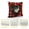 thumbnail image 4 of Nawypu Valentines Pillow Covers, Red Black Buffalo Plaid Love Hearts Decorative Throw Pillows for Couch, Valentine's Day Outdoor Decor Pillowcase Cushion Cover for Bed Sofa Car, 4 of 5