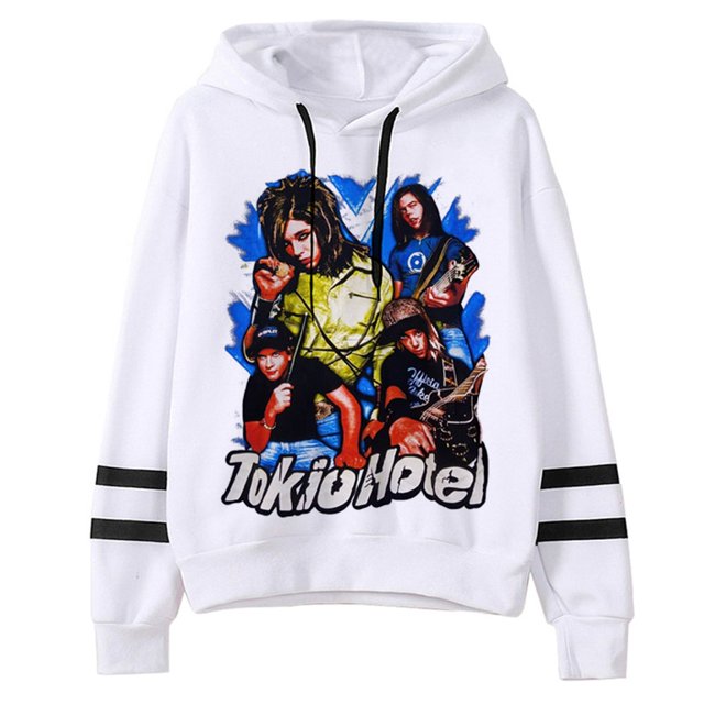 Tokio Hotel Sudaderas Con Capucha Mujeres Gótico Divertido Sudor Estético y2k Ropa Femenina Camisa Japonesa