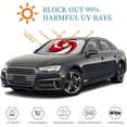 thumbnail image 3 of Awypu Tropical Plant Decor Summer Hawaiian Red Flowers Petals Car Shades for Front Windows Protector Blocks UV for Vehicle SUV Truck Protector 55.12*29.92 in, 3 of 7