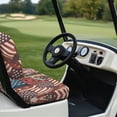 thumbnail image 4 of Yuyamidu 250 Years American Flag Golf Cart Seat Cover Set of 2 Eagle Seat Bottom Cushion Backrest Pad for Golf Cart Seat Decor for 2 Person Seats Easy to Clean Easy to Install, 4 of 8