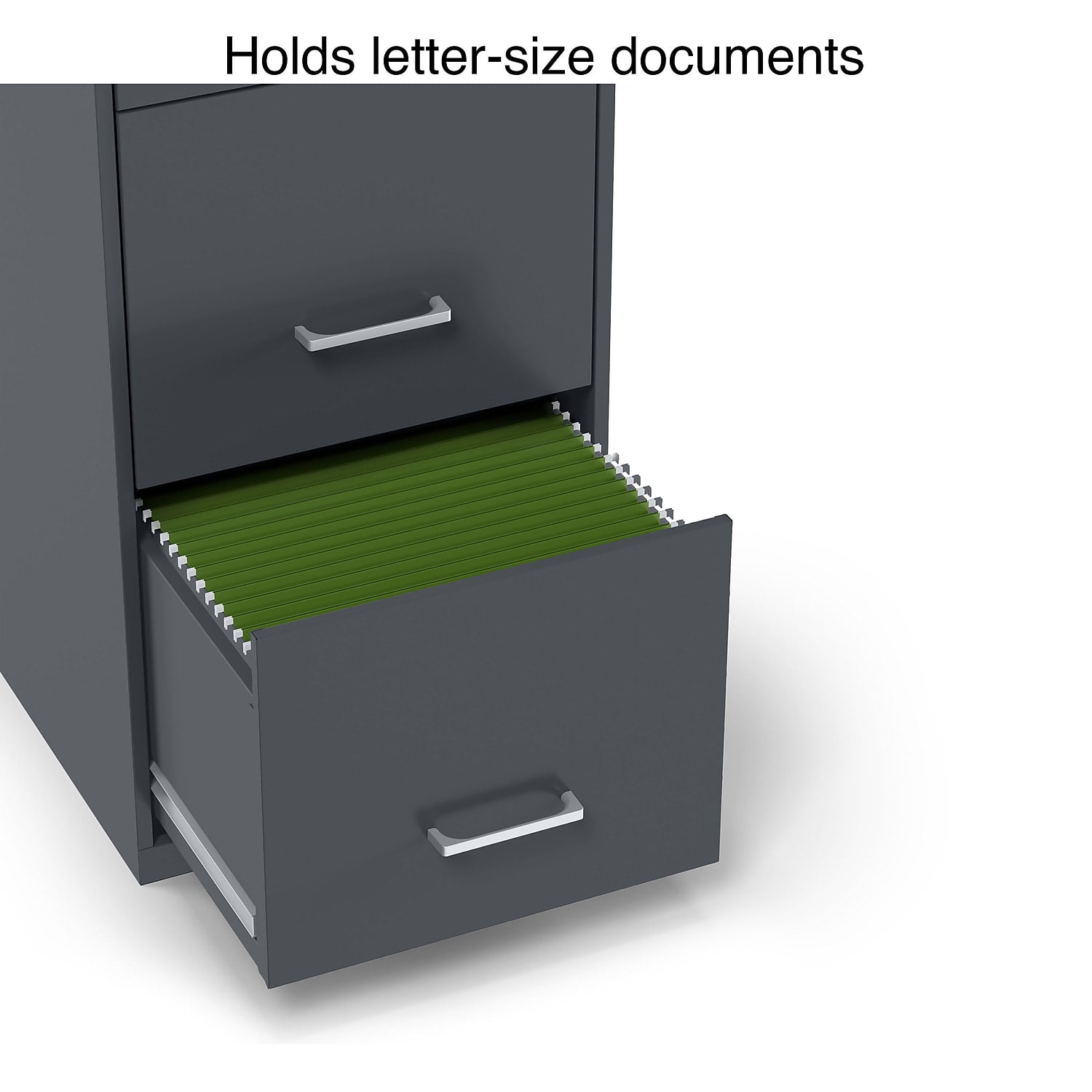 Staples 3-Drawer Vertical File Cabinet Locking Letter Charcoal 18"D (18606) ST52154-CC