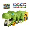 thumbnail image 2 of Kokiya Dinosaur Eating Cars Portable Creative Carrier Truck for Kids Party Supplies 12 small cars, 2 of 9