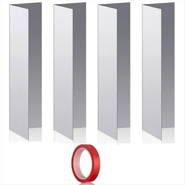 4 Protectores de Sellado para Puertas de Garaje, Barrera de Barrido con Cinta Adhesiva para Garaje y Hogar.