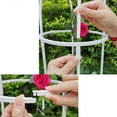 thumbnail image 5 of Garden Trellis for Climbing Plants, Rustproof Plant Support Trellis, Rose Bush Round Trellis for Potted Plants Climbing Vine Clematis Outdoor Indoor Garden Obelisk Trellis (Black, 1Pack 37.4in), 5 of 8