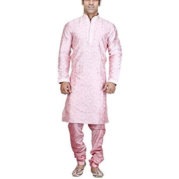 Royal Men's Festive Pintuck Jacquard Sherwani