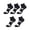 Black, variant on 5 Pairs Mens Ankle Running Socks, VLOOCKLW Breathable Fast-Dry Running & Gym Workout Socks Low Cut Cushioned Athletic Sports Socks