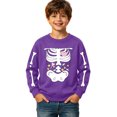 thumbnail image 4 of SJLDQY Boys' Halloween Sweatshirts Long Sleeve Crew Neck Sweatshirt Hallowmas Skeleton Graphic Casual Pullover Tops for Boys, 4 of 4
