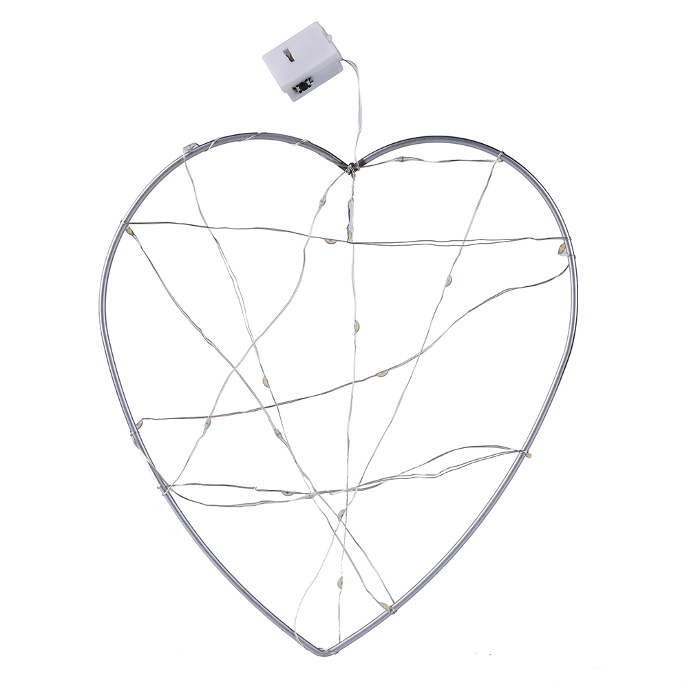 Momo Led Love Heart Fairy Light Iron Christmas Wedding Home Decor Warm Light Walmart Com