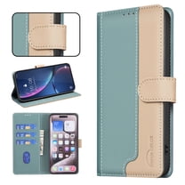 Nalacover for Samsung Galaxy S24 Wallet Case, PU Leather RFID Blocking Credit Card Holder Magnetic Stand Flip Cover [TPU Shockproof Inner Case] Compatible with Samsung Galaxy S24,Green