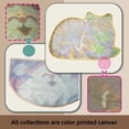 thumbnail image 3 of Large Round Latch Hook Rug kits Little Kitten Latch Hook kit Cushion Blanket Embroidery Craft Kits For Beginner DIY Latch Hook Carpet Rug Kit with Printed Canvas 60x60cm, 3 of 7