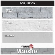 Bright White, Zinsser WaterTite-LX Ultra Matte Mold and Mildew-Proof Waterproofing Paint, 3 Gallon, 1 Pack