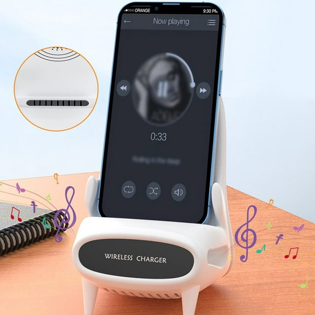 15W Wireless Charger Stand Fast Detachable Non-slip Wireless Phone Charger for All Wireless Charging Enabled Devices