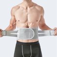 thumbnail image 3 of Sportteer Lower Back Brace Waist Shape Belt Waist Shape Belt Breathable Removable Stays Pain Relief Elastic Support, 3 of 10