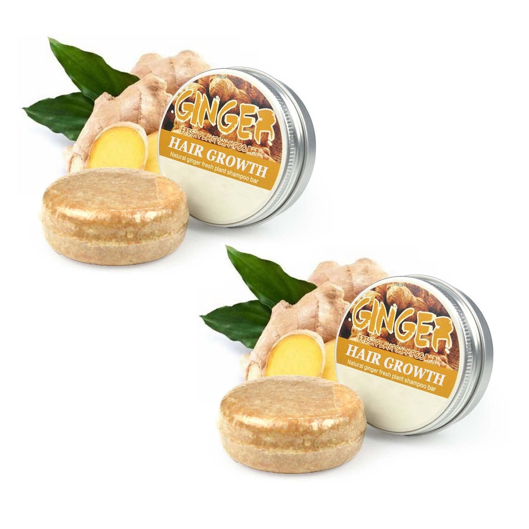 Ginger Hair Regrowth Shampoo Bar, Organic Solid Shampoo Bar AntiHair