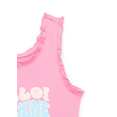thumbnail image 3 of 365 Kids by Garanimals Mini Ruffle Edge Tank Top, Sizes 4-10, 3 of 3