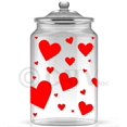 thumbnail image 5 of Hearts assorted set of 50 Wall Pattern Decal Vinyl Sticker Valentines Day Wedding Decor Self Adhesive Decals - SIzes Range From 1.5"-10" - Color: Red, 5 of 5