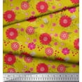 thumbnail image 3 of Soimoi Polyester Crepe Fabric Leaves & Floral Artistic Print Sewing Fabric Yard 42 Inch Wide, 3 of 3