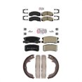 thumbnail image 1 of Transit Auto Front Rear Ceramic Disc Brake Pads and Parking Shoes Kit for Car Mitsubishi Lancer KNN-100456, 1 of 11