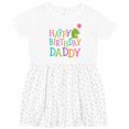thumbnail image 3 of Inktastic Happy Birthday Daddy Boy Girl Party Girls Toddler Dress, 3 of 5