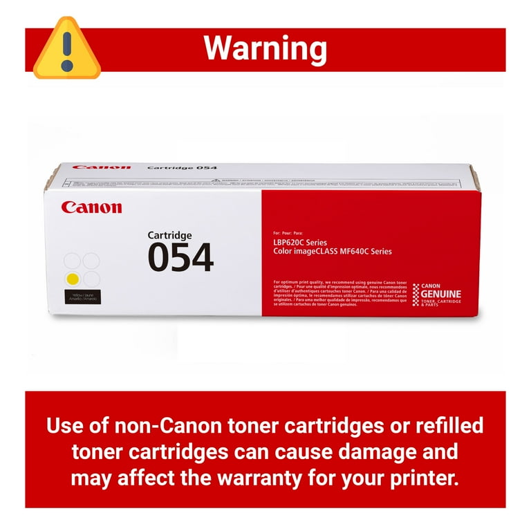 Canon 054 Yellow Laser Toner Cartridge - 1200 Pages Yield
