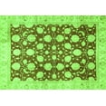 thumbnail image 1 of Ahgly Company Indoor Rectangle Abstract Green Modern Area Rugs, 2' x 4', 1 of 4