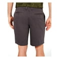 thumbnail image 2 of Tasso Elba Mens Twill 9" Inseam Khaki Shorts Gray 38, 2 of 2