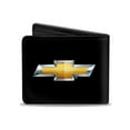 thumbnail image 2 of GM General Motors Wallet, Bifold, Chevy Bowtie Black Gold Logo Centered, Vegan Leather, 2 of 4