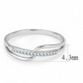 thumbnail image 2 of High polished (no plating) Stainless Steel Ring with AAA Grade CZ in Clear for Women Style DA045, 2 of 4
