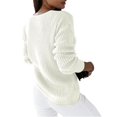 thumbnail image 1 of Mode Automne et Hiver 2023 Haut Tricoté pour Femmes Col en V Élégant Vintage Tricot Chaud, 1 of 5