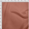 thumbnail image 4 of oneOone Tissu Popeline de Coton Brun Rouille Matériau de Robe Chevron Tissu Imprimé Tissu au Mètre 56 Pouces de Large, 4 of 4