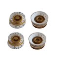 thumbnail image 2 of EeaseCA 4 PCS/ Set Guitar Knobs Volume Tone Control Rotary Knobs for Epiphone Style Electric Guitar Parts Replacement (White and Yellow), 2 of 7