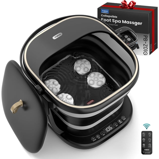 Masajeador de Spa para Pies Puboo PB-Z01G con Calor y Rodillos Motorizados