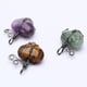 thumbnail image 3 of Colgantes de piedra en forma de corazón, cuentas de cristal, dijes para collar Verde, 3 of 9