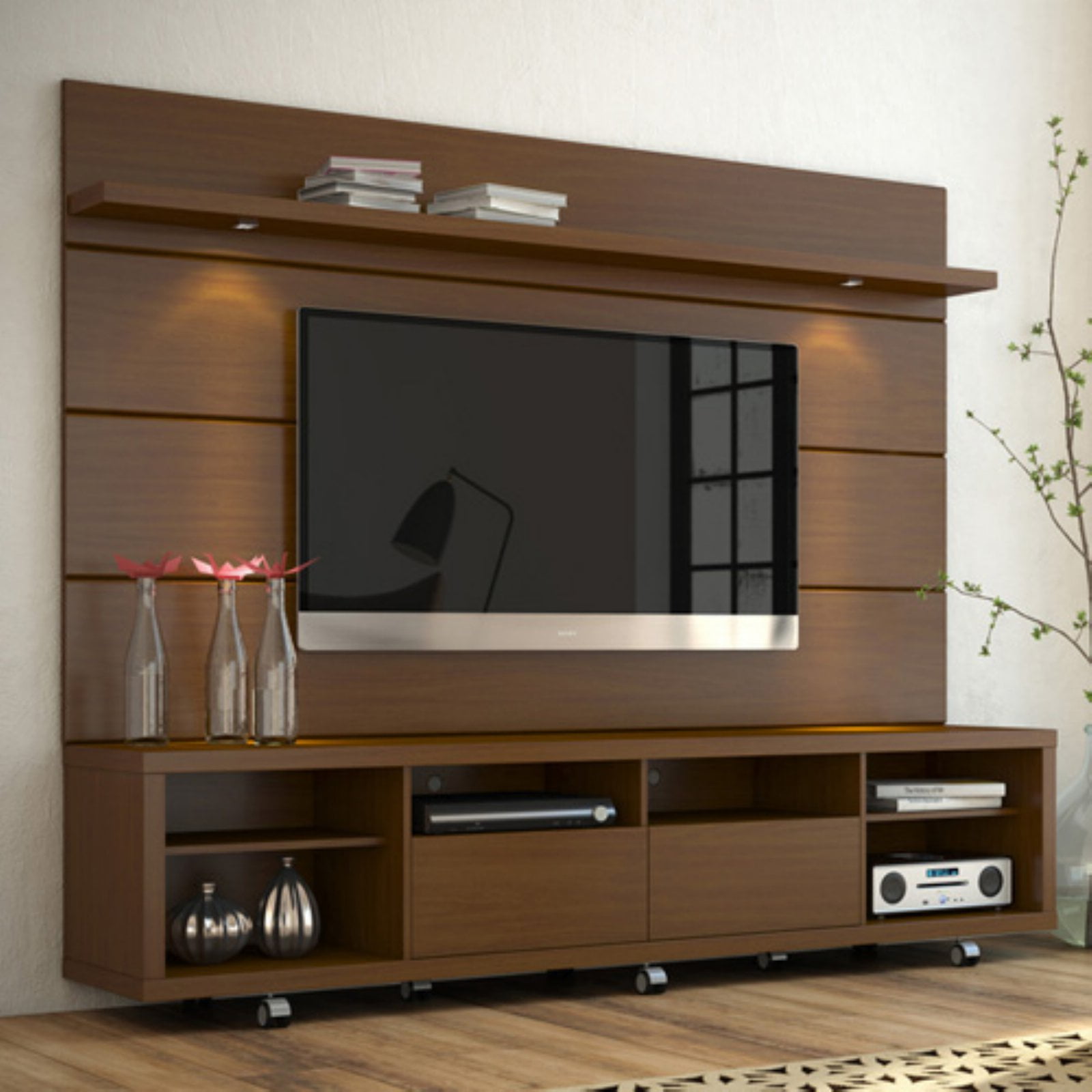 Manhattan Comfort Cabrini 85 in TV  Stand Walmart com