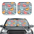 thumbnail image 2 of Naloa Colorful Llama 2 Piece Foldable Car Sun Shades, Car Windshield Sunshade, Front Window Sunshade for Car, Truck, SUV - Small, 2 of 7