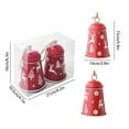 thumbnail image 3 of JeashCHAT 2 Pcs Red Christmas Bells Ornaments, Decorative Metal Bells with Hanging Rope, Xmas Holiday Party Wedding Home Front Door Wreath Window Hanging Decorations, 3 of 6