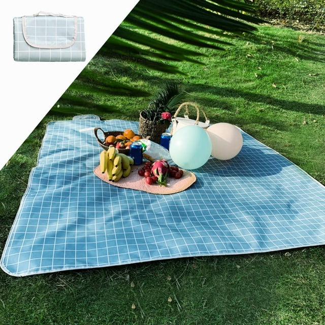Discount Qaailabf 78x78 Inches Wind Picnic Cloth Beach Mat Outdoor Mat Camping Watertight And Damp-proof Beach Portable Mat Light And Foldable Outdoor Camping Picnic Mat