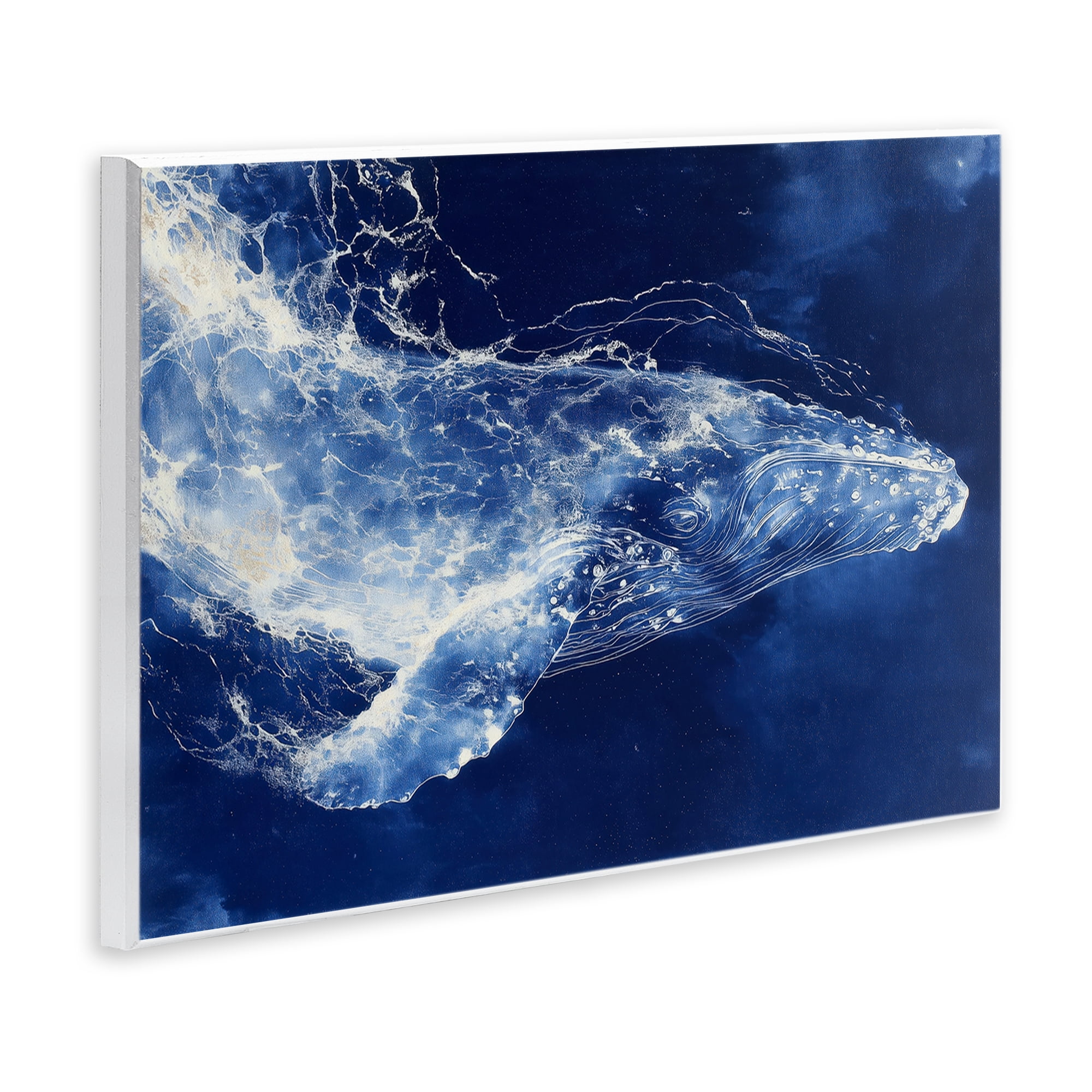 Stupell Industries Whale in Motion Wall Plaque Art, design by Chromatic Storm Studio