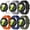 6pack B(White+Light Gray+Black+Orange+Midnight Blue+Army Green), variant on BANDOVA No Gap Band for Samsung Galaxy Watch 7/6/5/4, Corrugated Silicone Sport Strap with Stitching, Black