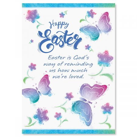 6x9 Greeting Card Envelopes Butterfly Easter Greeting Cards - Set of 8 (1 design) 5