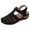 Black, variant on Hollow Closed Toe Sandals Soft Leather Vintage Anti-Slip Sandals For Women High-Quality Apply To Beach Seaside Walk