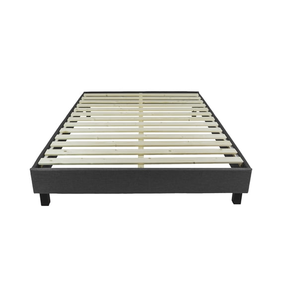 Base de cama Seúl Matrimonial Gris Oscuro