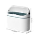 thumbnail image 3 of Mini bote de basura con tapa | Pequeño cesto de residuos para encimera, escritorio, baño, tocador de maquillaje | Cubo de pelusa de plástico extraíble de 4L | Soporte compacto para basura para, 3 of 7