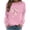 Pink breast cancer awareness shirts for women, variant on Nfurl Women's Breast Cancer Pink Ribbon Graphic Tee Shirts Long Sleeve Pullover Sweatshirts Breast Cancer Support Awareness Shirts White,M