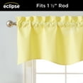 thumbnail image 5 of Eclipse Kendall Solid Scalloped Valance (1 Panel), 42 In Wide x 18 In Long, Lemon, 5 of 6